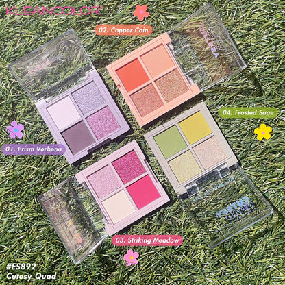 Cutesy Quad Eye Shadow Pallete - Green