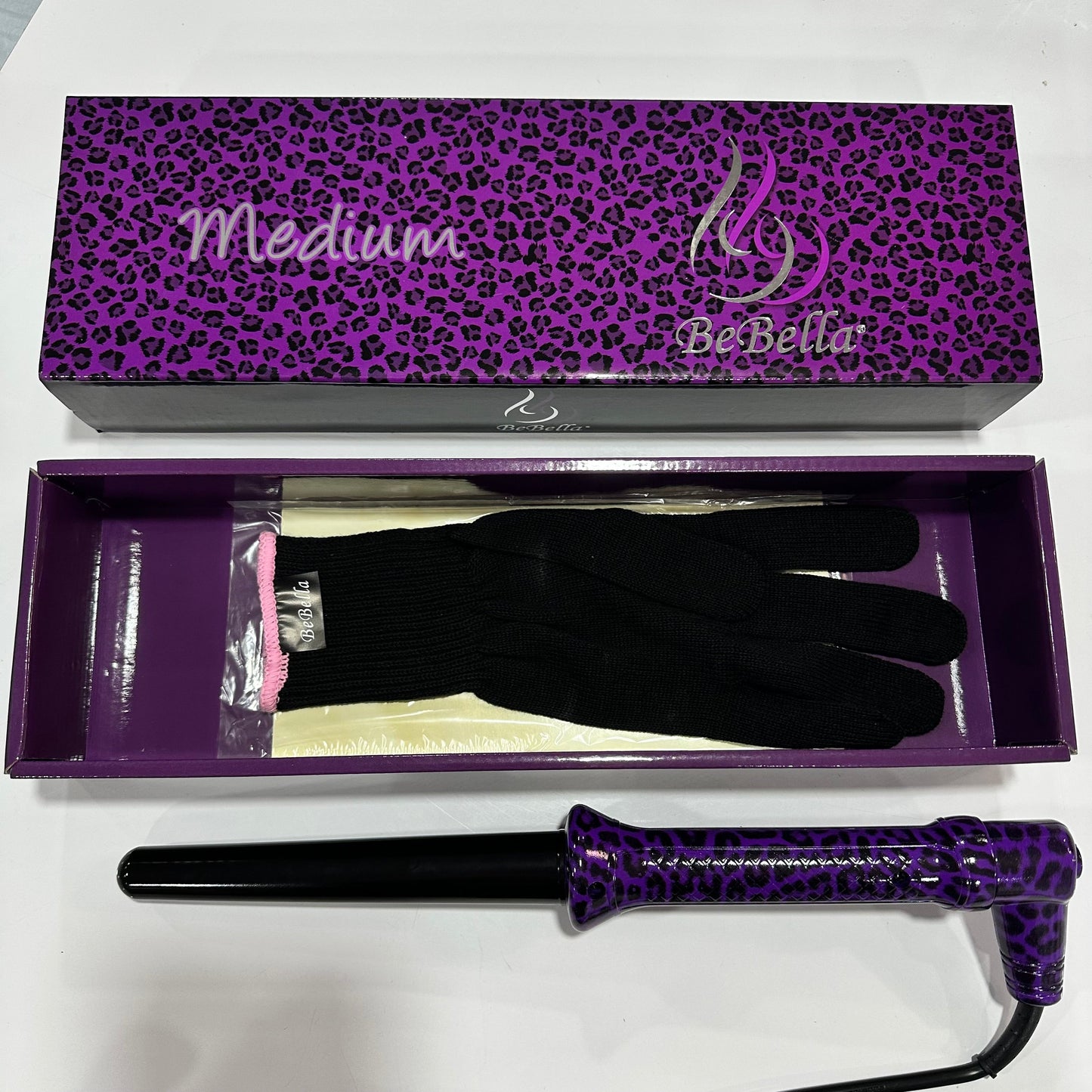 Curler - Purple Cheetah Medium