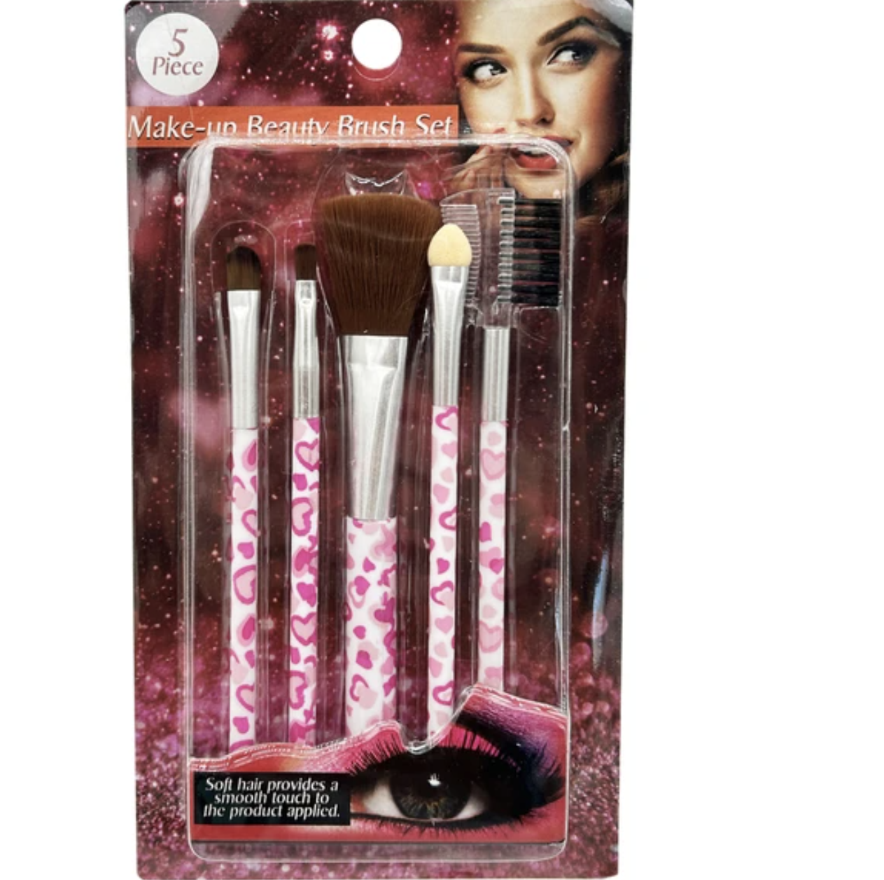 5pc Hearts Brush Set (Ships After 3/3/25)