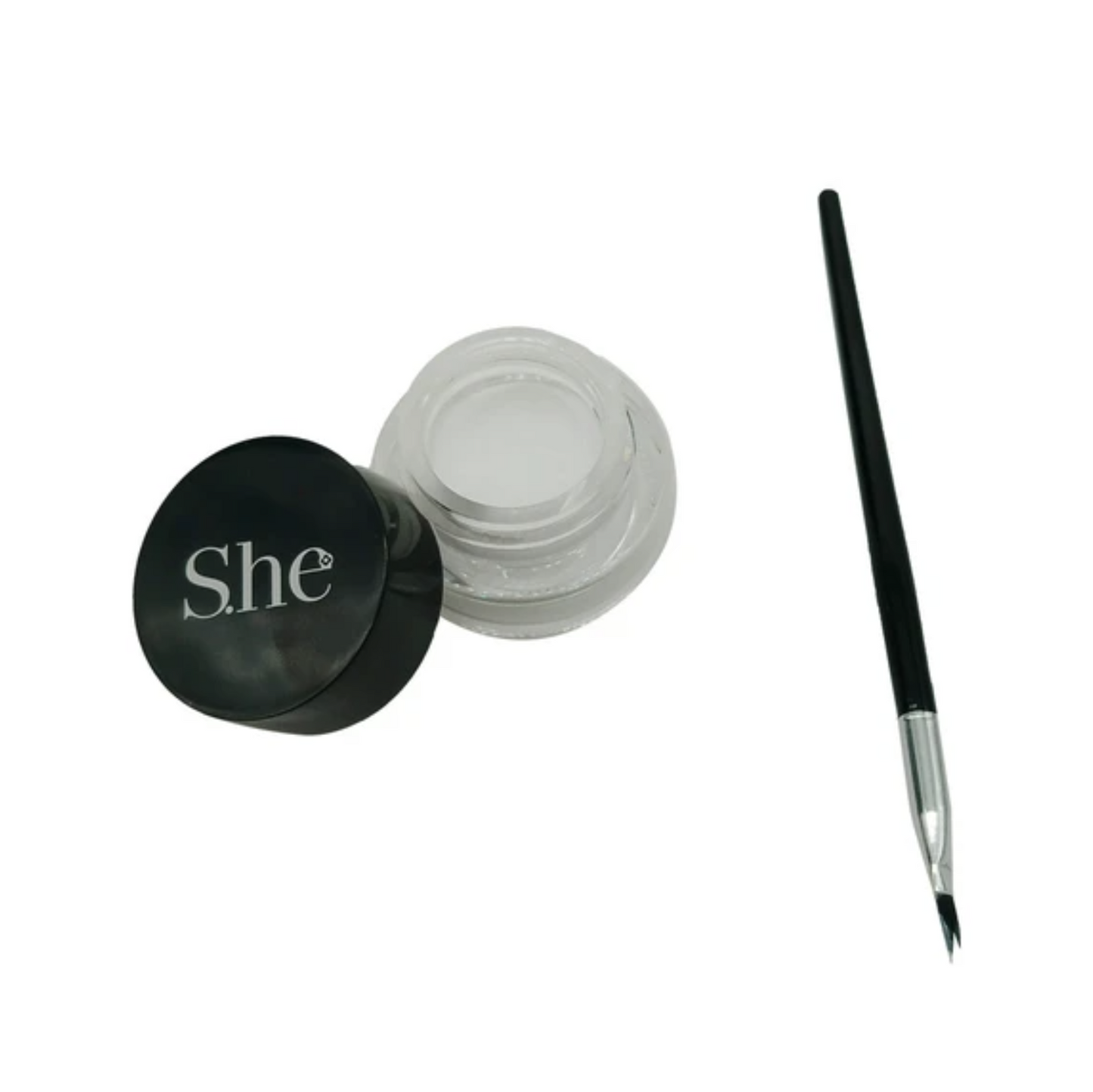 Waterproof White Eyeliner Gel with Brush