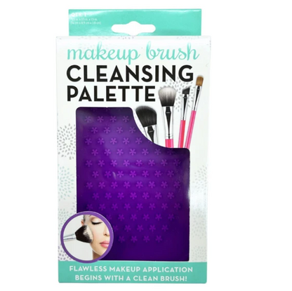 Purple Makeup Brush Cleansing Palette