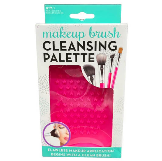 Pink Makeup Brush Cleansing Palette