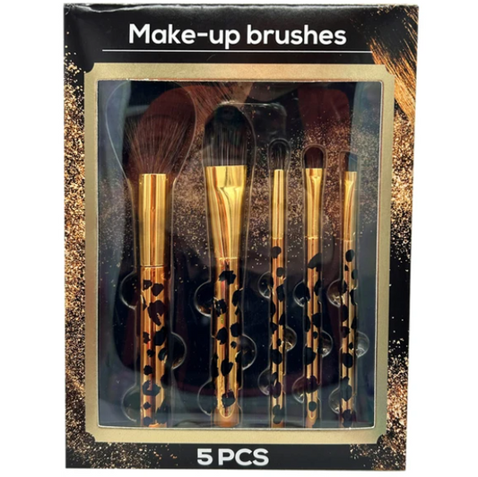 Leopard Brush 5pc Set