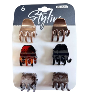 Stylin 6pc Hair Clips