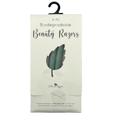 6 pack Biodegradable Beauty Razors (Ships After 3/19/25)