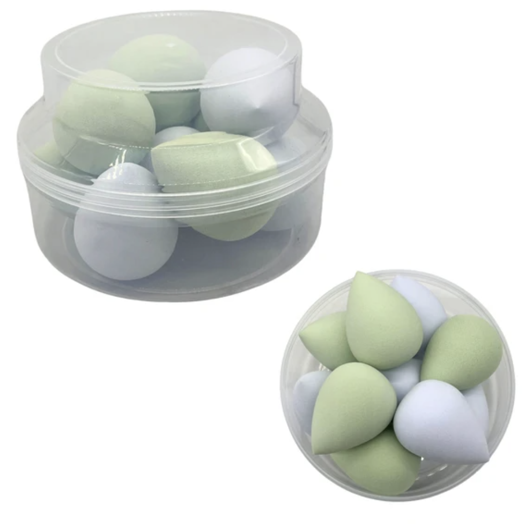 10 Pack Makeup Sponges - Green (Ships After 3/19/25)