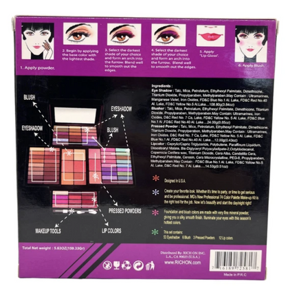 Malibu Glitz Ulitmate Combination 74 Color Makeup Kit