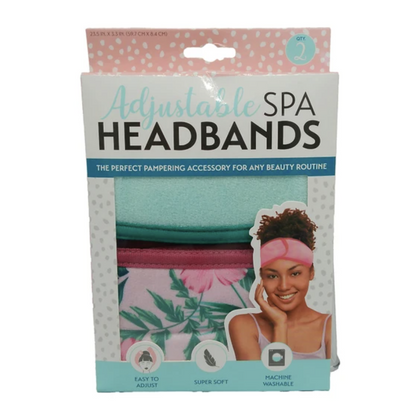 2 Pack Spa Headbands