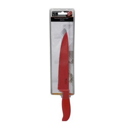 8" Stainless Steel Chefs Knife - Red (Ships After 3/19/25)