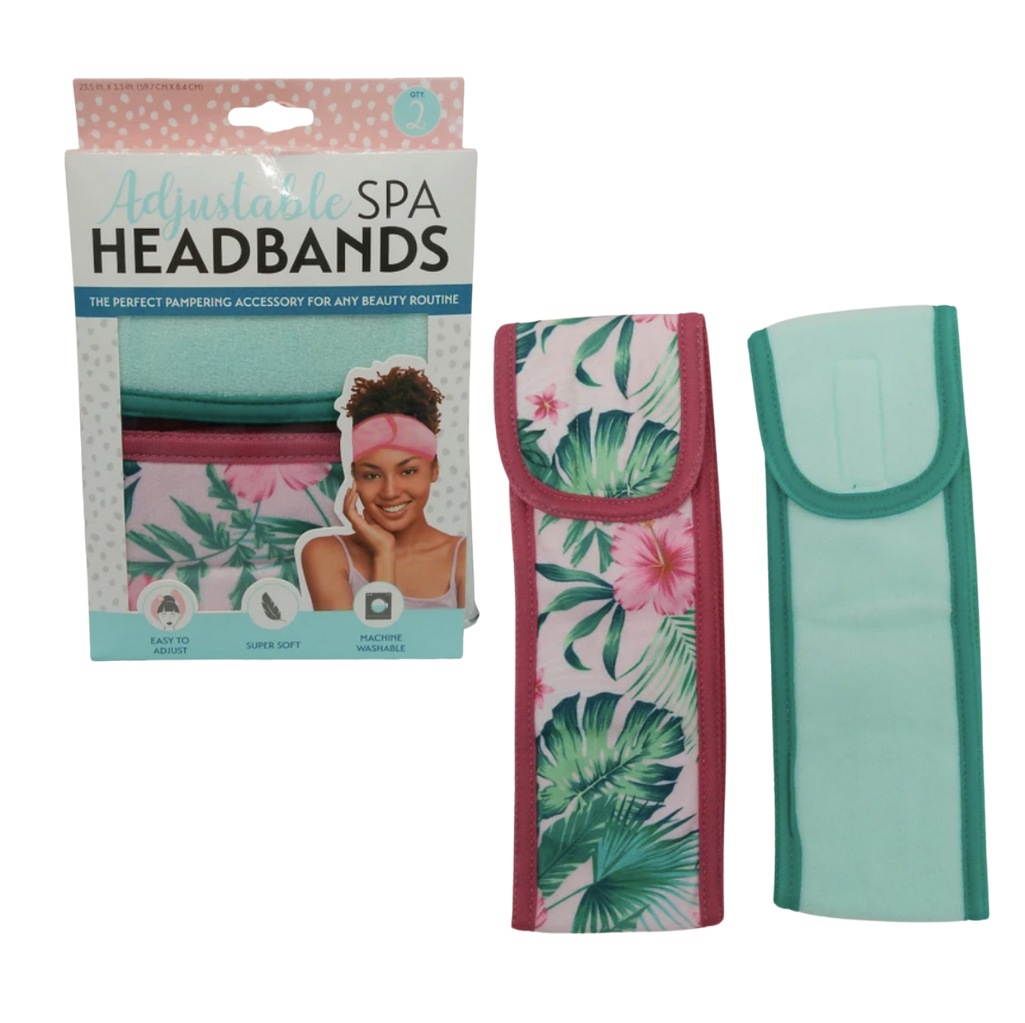 2 Pack Spa Headbands