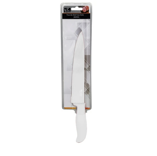 8" Stainless Steel Chefs Knife - White(Ships After 3/19/25)